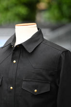 Townes Western Shirt - Black/Black 11oz Japanese Denim