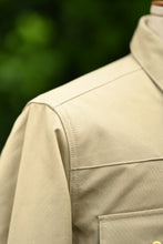 Townes Western Shirt -  Tan 11oz Dry Wax Cotton Canvas
