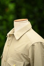 Townes Western Shirt -  Tan 11oz Dry Wax Cotton Canvas