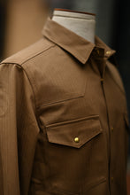 Townes Western Shirt - 9oz Coyote Cotton Herringbone Twill