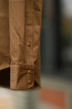 Townes Western Shirt - 9oz Coyote Cotton Herringbone Twill