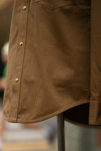 Townes Western Shirt - 9oz Coyote Cotton Herringbone Twill
