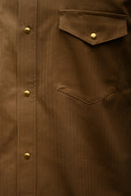 Townes Western Shirt - 9oz Coyote Cotton Herringbone Twill