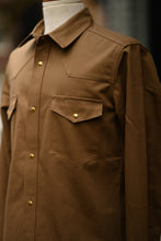 Townes Western Shirt - 9oz Coyote Cotton Herringbone Twill