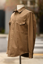 Townes Western Shirt - 9oz Coyote Cotton Herringbone Twill