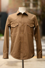 Townes Western Shirt - 9oz Coyote Cotton Herringbone Twill