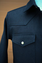 **SECONDS** Townes Western Shirt 16oz Indigo Sashiko Ori