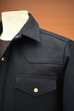 **SECONDS** Townes Western Shirt 16oz Indigo Sashiko Ori