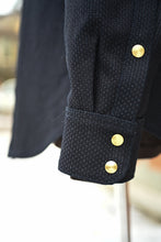 **SECONDS** Townes Western Shirt 16oz Indigo Sashiko Ori