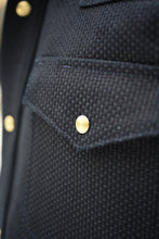 **SECONDS** Townes Western Shirt 16oz Indigo Sashiko Ori