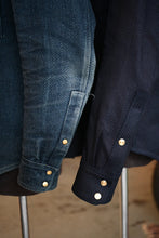 **SECONDS** Townes Western Shirt 16oz Indigo Sashiko Ori