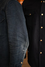 **SECONDS** Townes Western Shirt 16oz Indigo Sashiko Ori