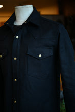 **SECONDS** Townes Western Shirt 16oz Indigo Sashiko Ori