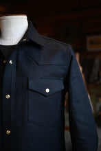 **SECONDS** Townes Western Shirt 16oz Indigo Sashiko Ori