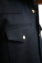 **SECONDS** Townes Western Shirt 16oz Indigo Sashiko Ori