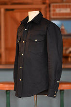 **SECONDS** Townes Western Shirt 16oz Indigo Sashiko Ori